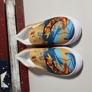 Catchflo Womens NWOT Browntown Arty Slip-On Canvas Shoe (11)